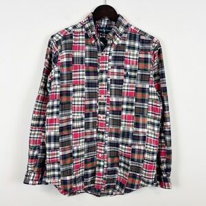 Ralph Lauren Pink Navy Green Plaid Button-Down Shirt